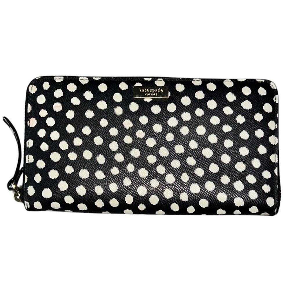 Kate Spade Laurel Way Printed Neda Musicaldot Saffiano Leather Zip-Around Wallet